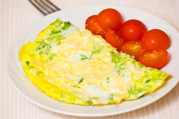 omelette with tomato