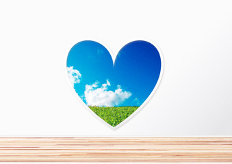 heart  愛　ドア　窓