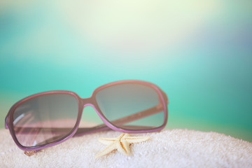 Sunglasses at the beach