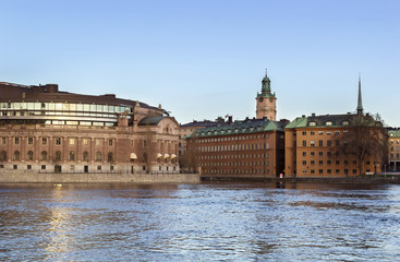 Fototapeta na wymiar view of Gamla Stan, Stockholm