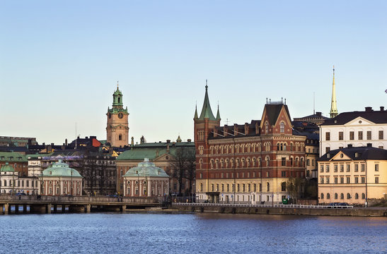 view of Gamla Stan  and Riddarholme, Stockholm
