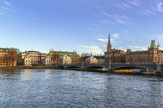 view of Gamla Stan  and Riddarholme, Stockholm