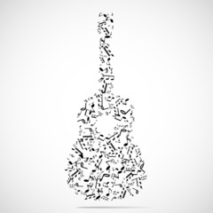 Abstract musical instrument background