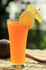 Glass of of orange juice