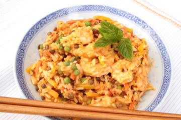 riz aux crevettes