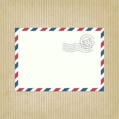 Fototapeta premium retro background with envelope
