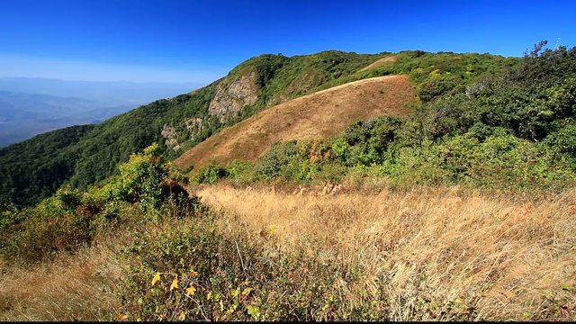 Viewpoint at Kew Mae Pan nature trail, Doi Inthanon, Thailand