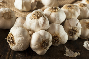 Organic Raw White Garlic