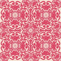 ornate seamless pattern, decorative vector wallpaper