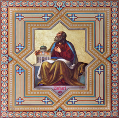 Obraz premium Vienna - Fresco of Zachariah prophets from 19. cent