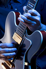 Fototapeta premium playing blues guitar