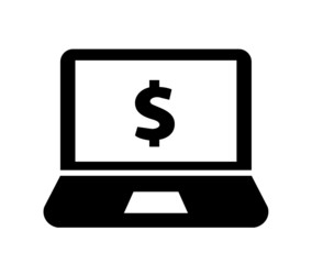 Dollar dans un écran d'ordinateur 