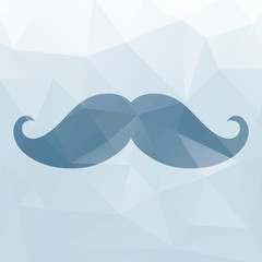 Mustache triangles background