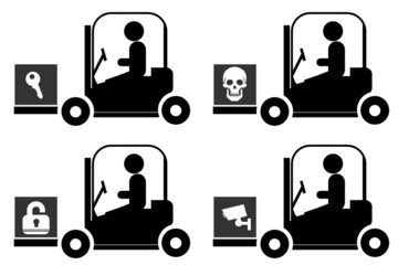 Sécurité dans 4 monte-charges	