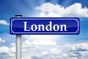 Schild Antik mit London