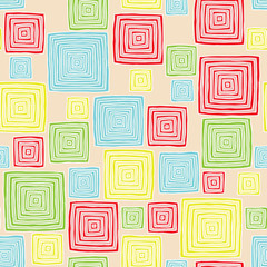 Squares seamless pattern