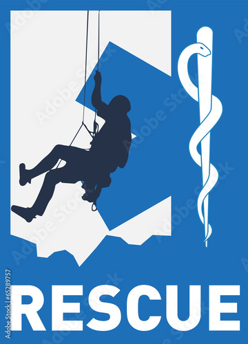mountain medical rescue logo stock image and royalty free vector