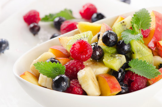 fresh healthy fruit salad