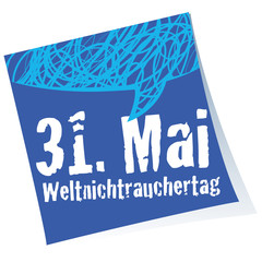 Weltnichtrauchertag,Post-it,Reminder,Stempel