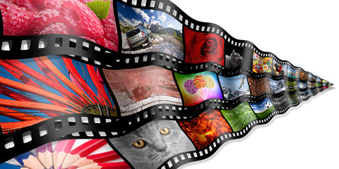 photo filmstrip concept