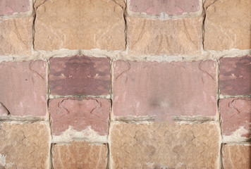  decoration of stone wall.
