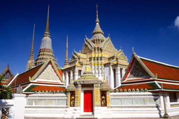 Temple de Wat Po à Bangkok en Thaïlande