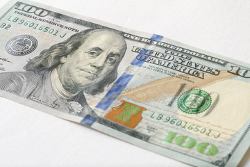New 100 US dollar banknote 2013 edition.