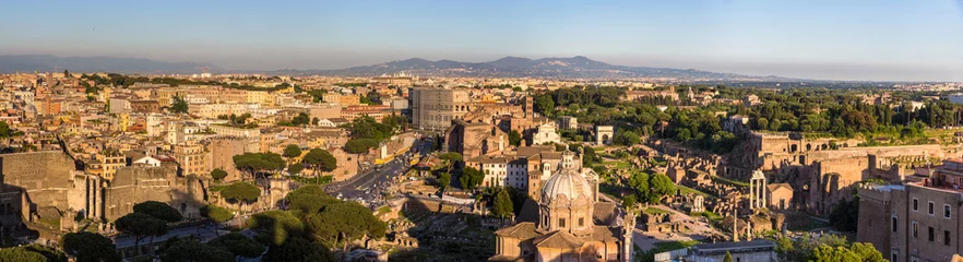 Fototapete Rund Panorama des historischen Zentrums von Rom, Italien © Leonid Andronov