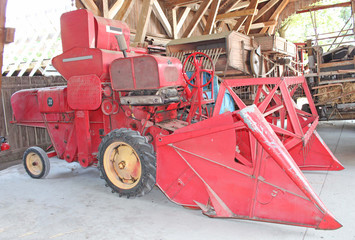 Moissonneuse Eco musée d'Alsace