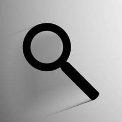 Vector search icon background.