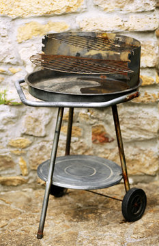 Old retro oven, outdoors