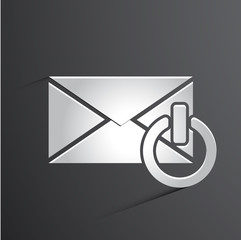 Vector mail icon background