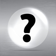 Question mark web icon background