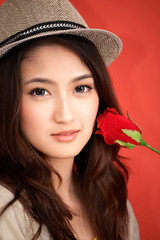 Young Asian cute woman