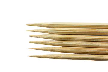 bamboo toothpick of isolated.