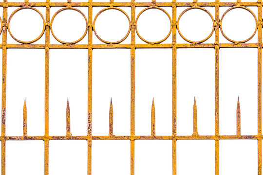 Yellow Iron Fence