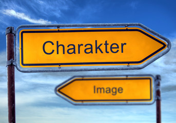 Obraz premium Strassenschild 1 - Charakter