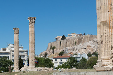Temple of the Olympian Zeus and the Acropolis