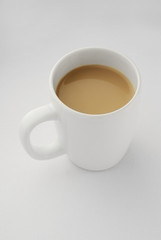 Coffee mug with cappuccino