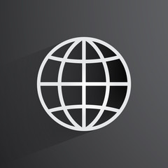 Vector globe icon