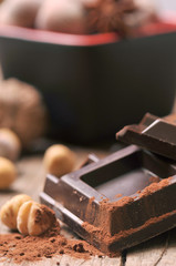 chocolate and ingredients