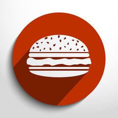 Vector hamburger web icon