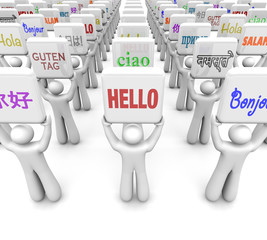 Hello Words Different Languages Greeting World Culture Diversity © iQoncept