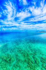 Sea of emerald green, Okinawa