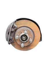 disk brake on white background