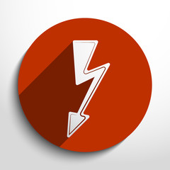 Vector lightning web icon