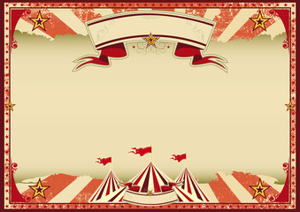 Red circus retro