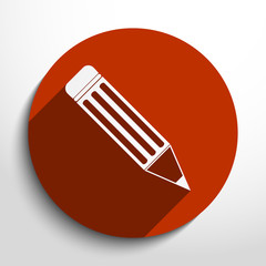Vector pencil web icon