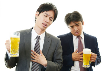 酔っぱらったビジネスマン