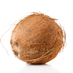 Coconut isolated on white.